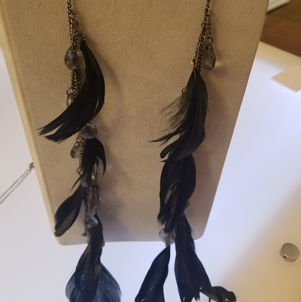 Feather earrings